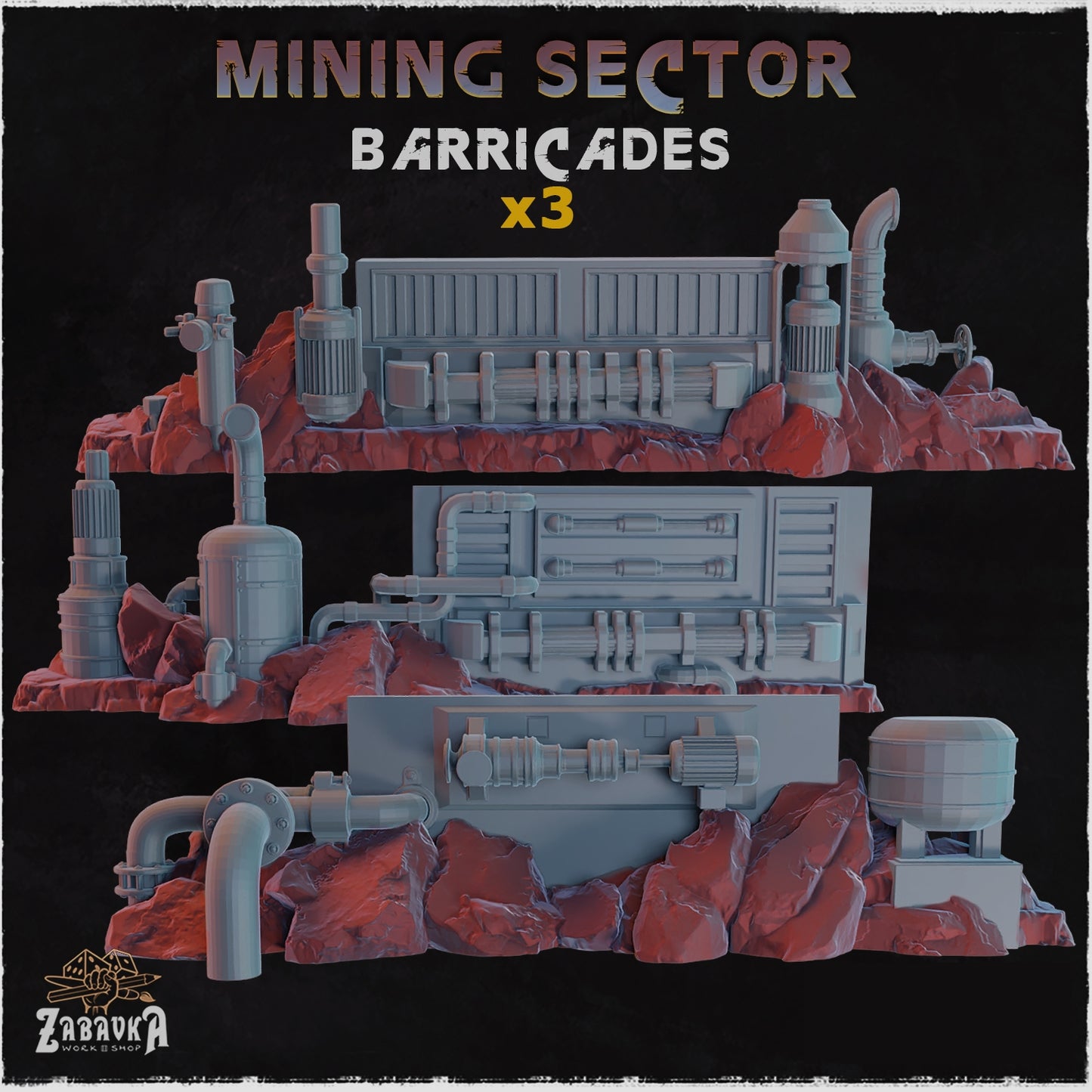 Mining Sector Wargaming Barricades