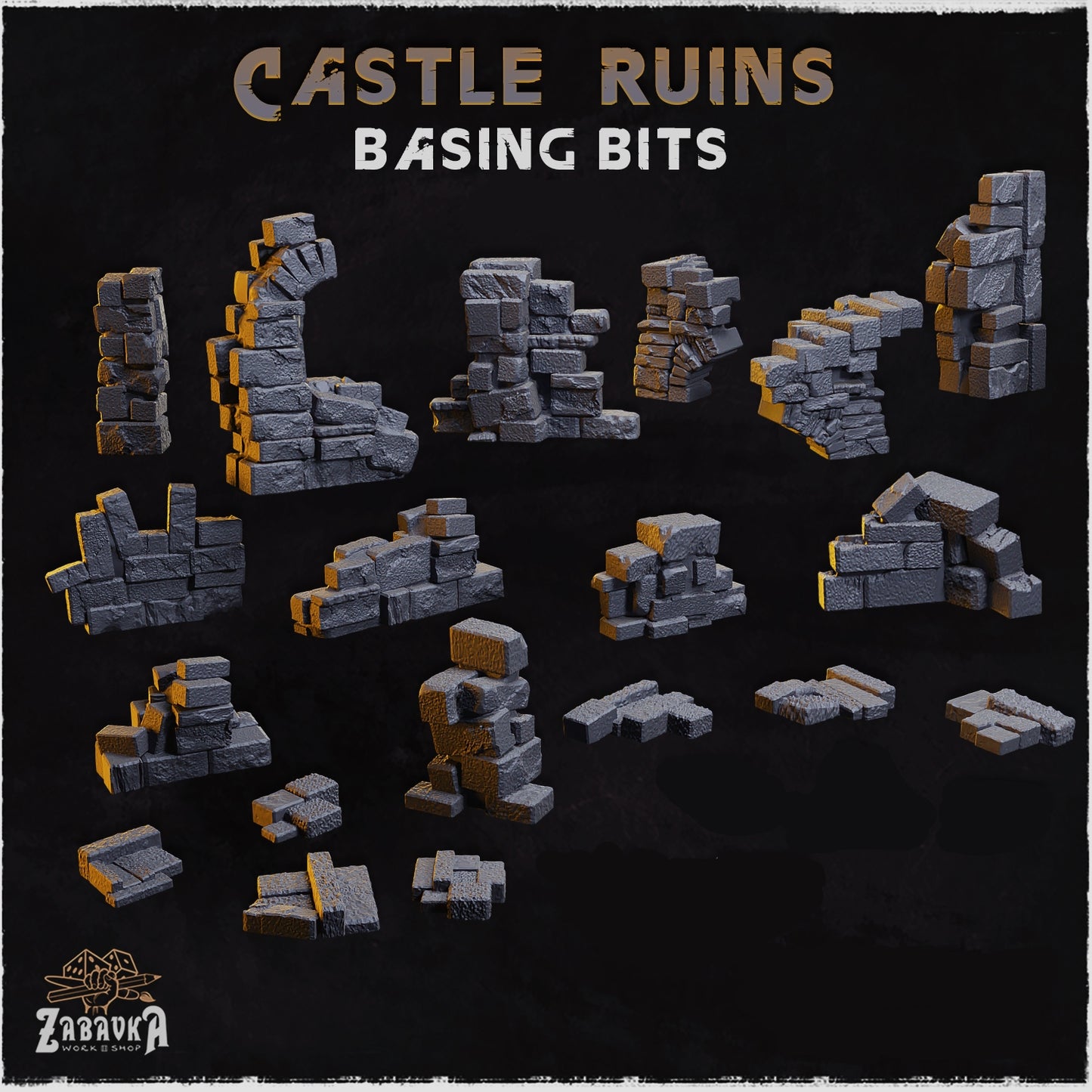 Castle Ruins Structures Basing Bits