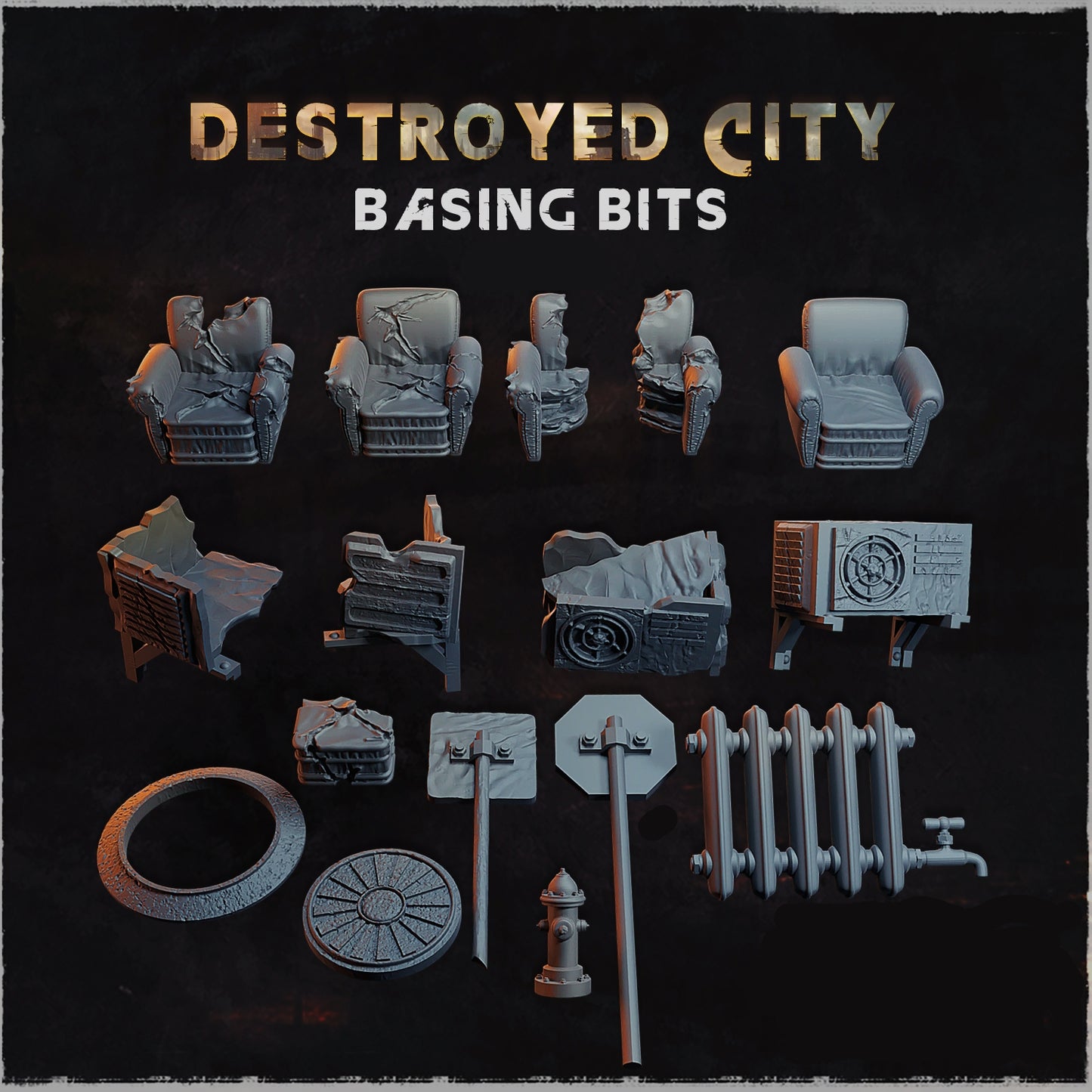Destroyed City Miscellaneous Basing Bits