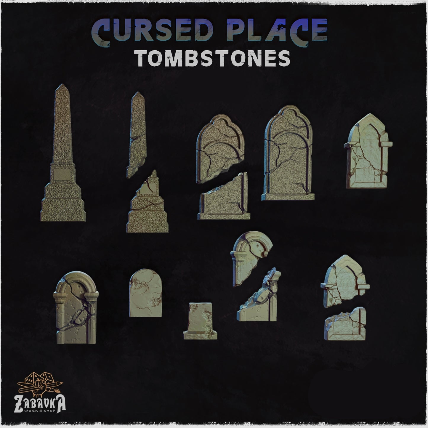 Cursed Place Tombstone Basing Bits
