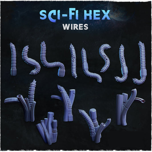 Sci-Fi Hex Wires Basing Bits