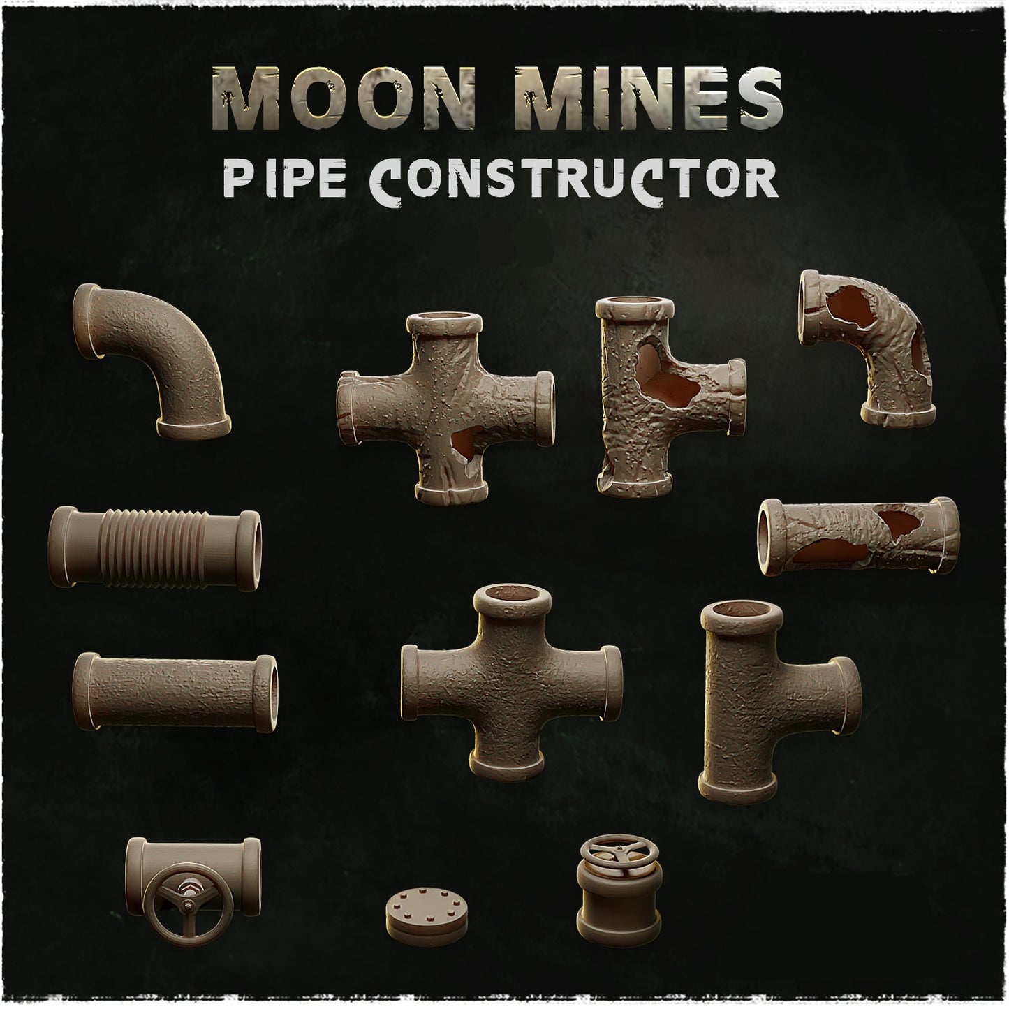 Moon Mines Piping Basing Bits
