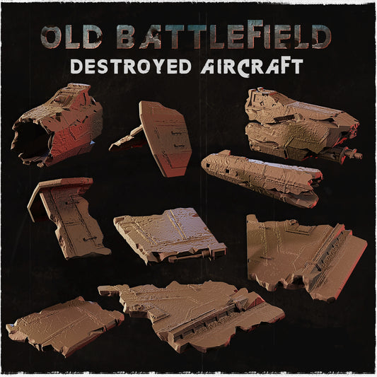 Old Battlefield Destroyed Aircraft Basing Bits