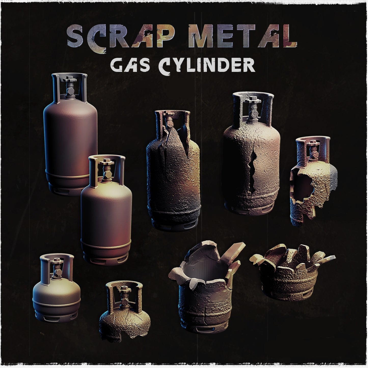 Scrap Metal Cylinder Basing Bits