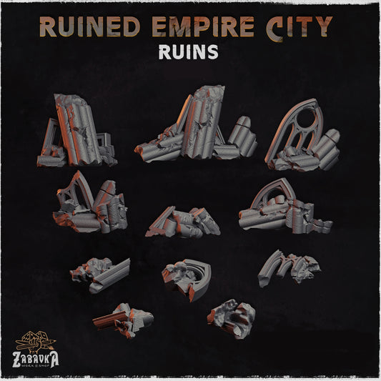 Ruined Empire City Ruin Basing Bits
