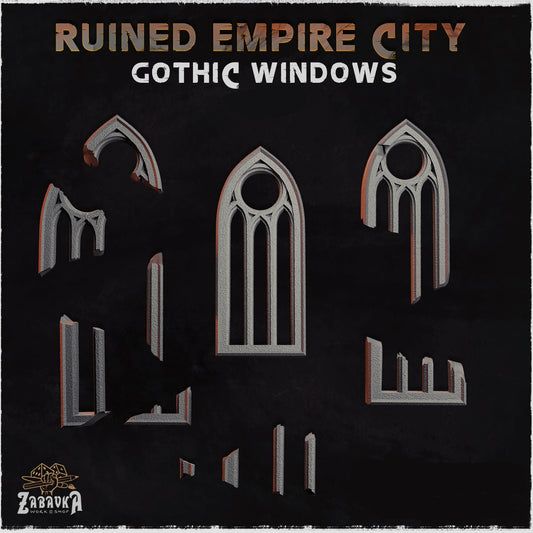 Ruined Empire City Gothic Window Basing Bits