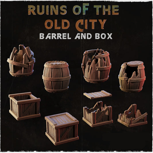 Ruines of the Old City Barrels and Boxes Basing Bits