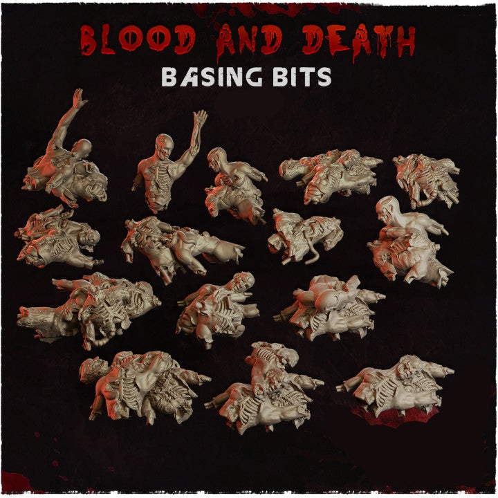 Blood and Death Corpse Pile Basing Bits