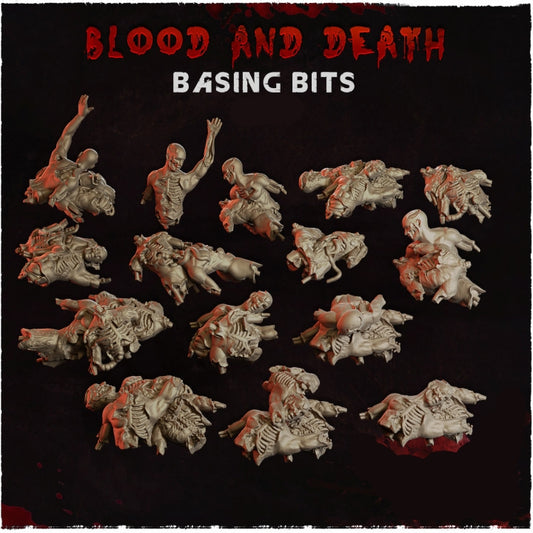 Blood and Death Corpse Pile Basing Bits