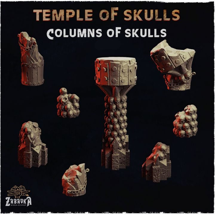 Temple of Skulls Skull Column Basing Bits
