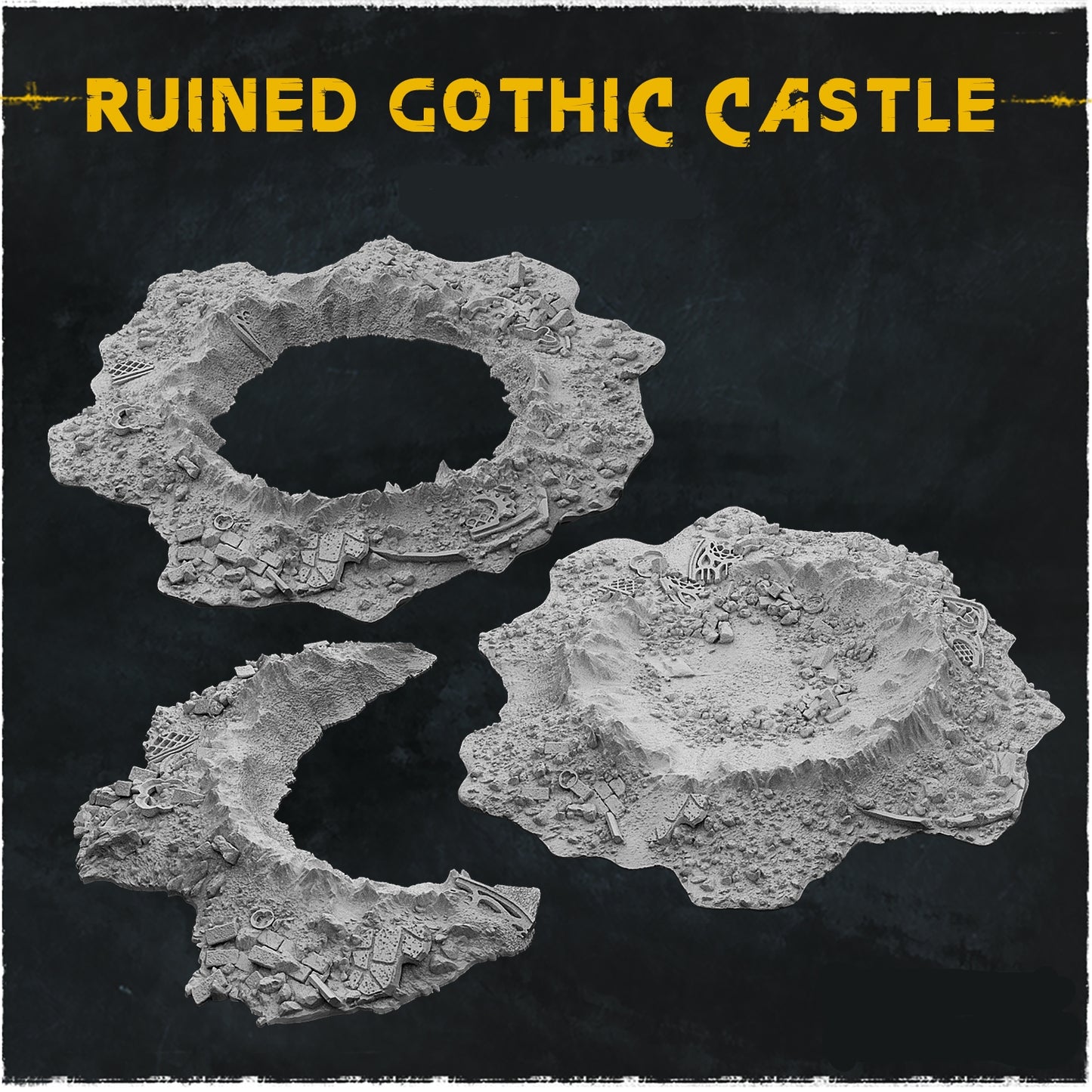 Ruined Gothic Castle Craters