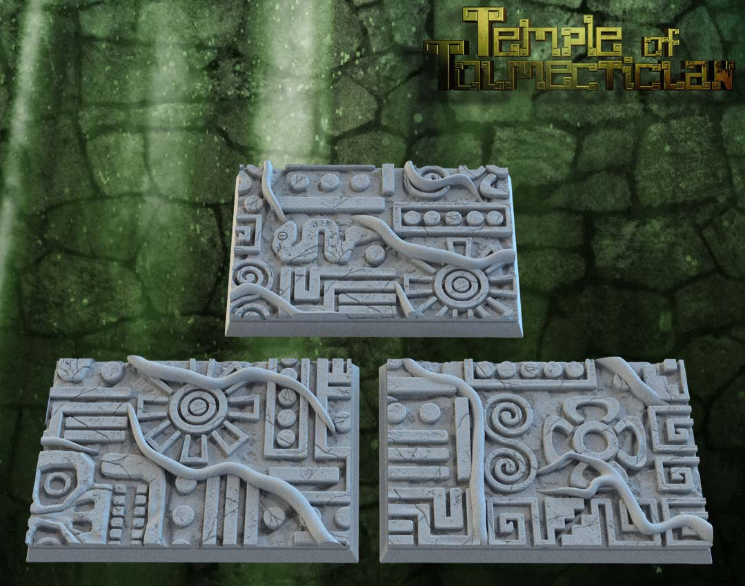 Aztec Square Resin Bases