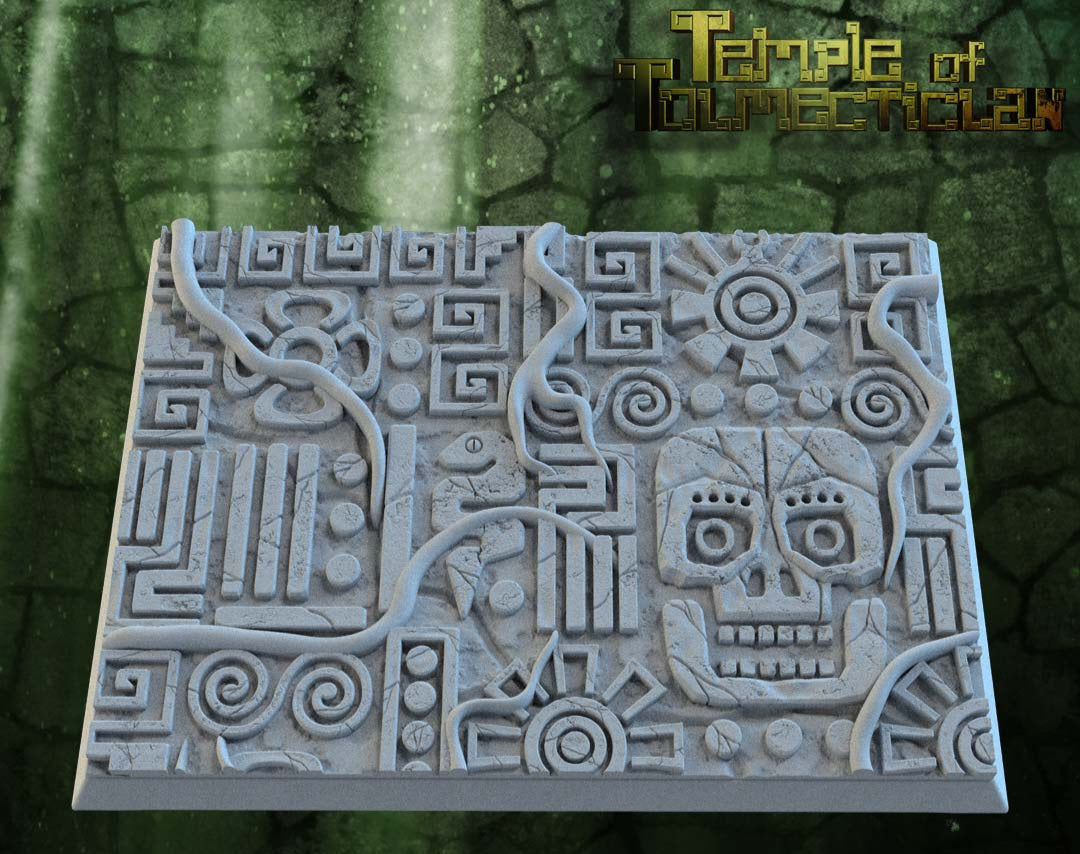 Aztekische quadratische Basisaufsätze