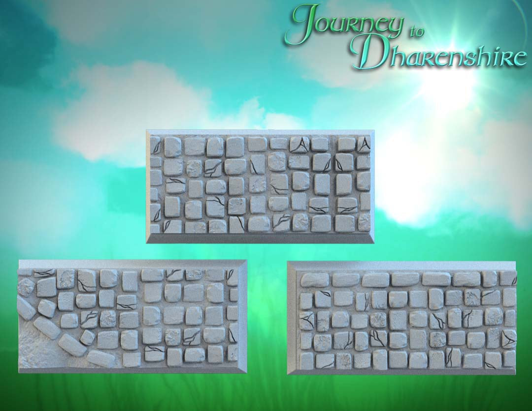 Cobblestone Square Resin Bases