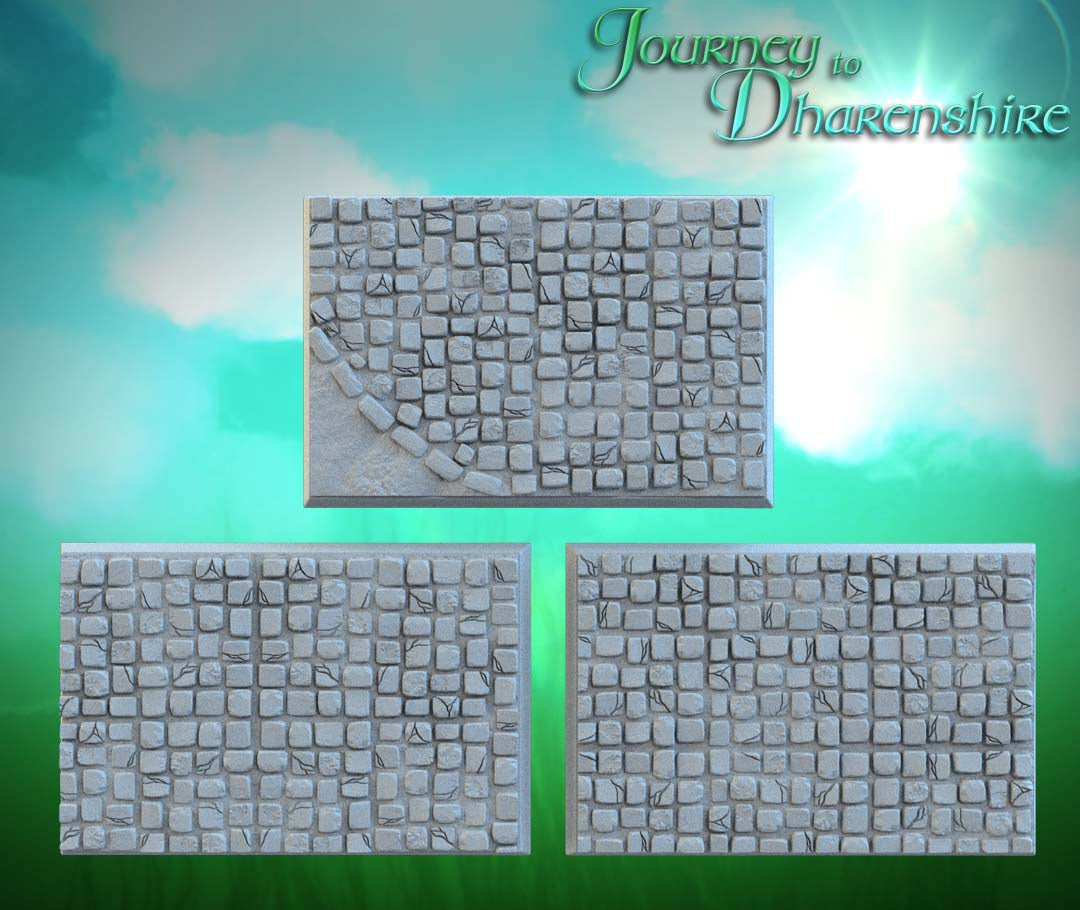 Cobblestone Square Resin Bases