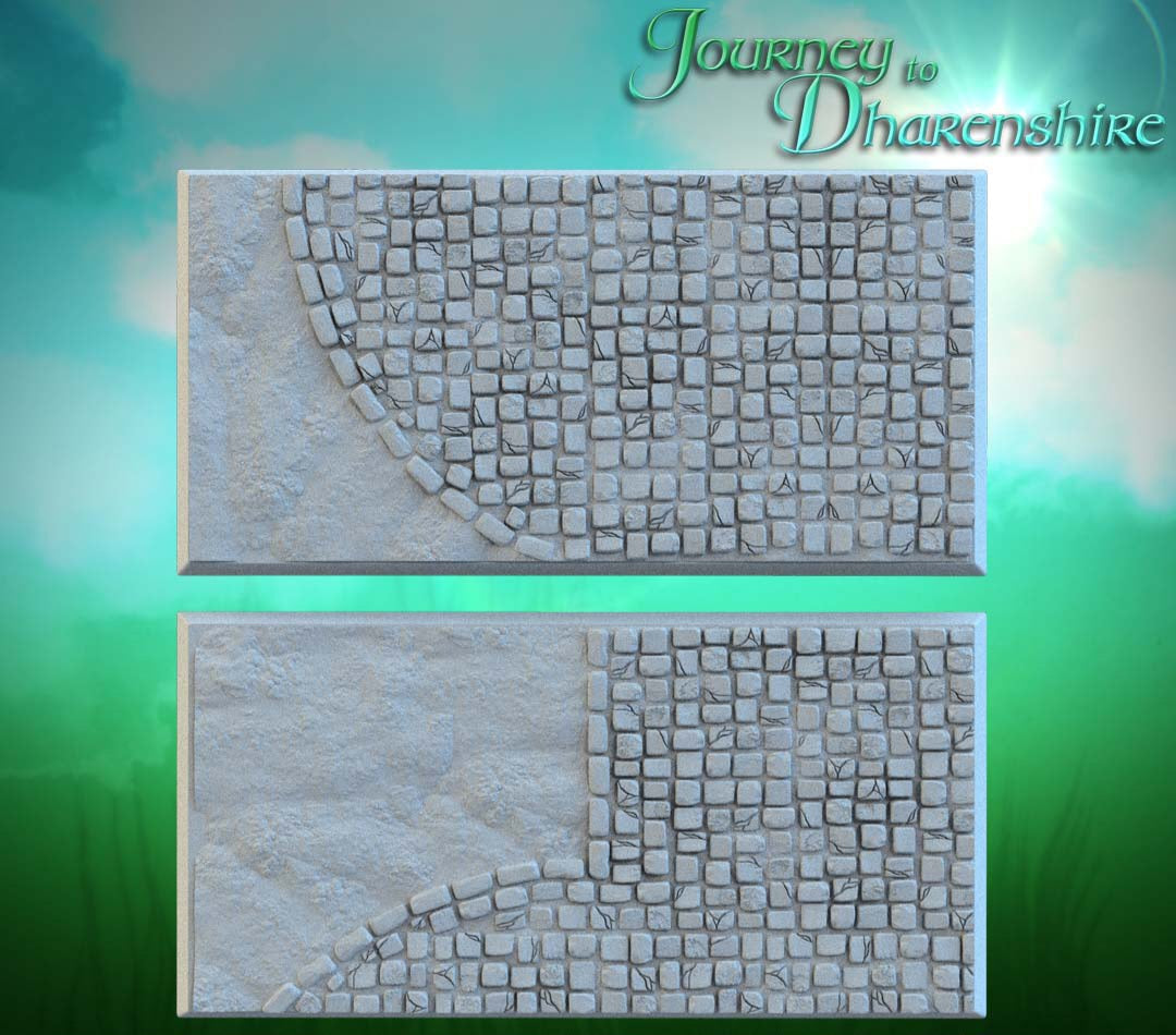 Cobblestone Square Resin Bases