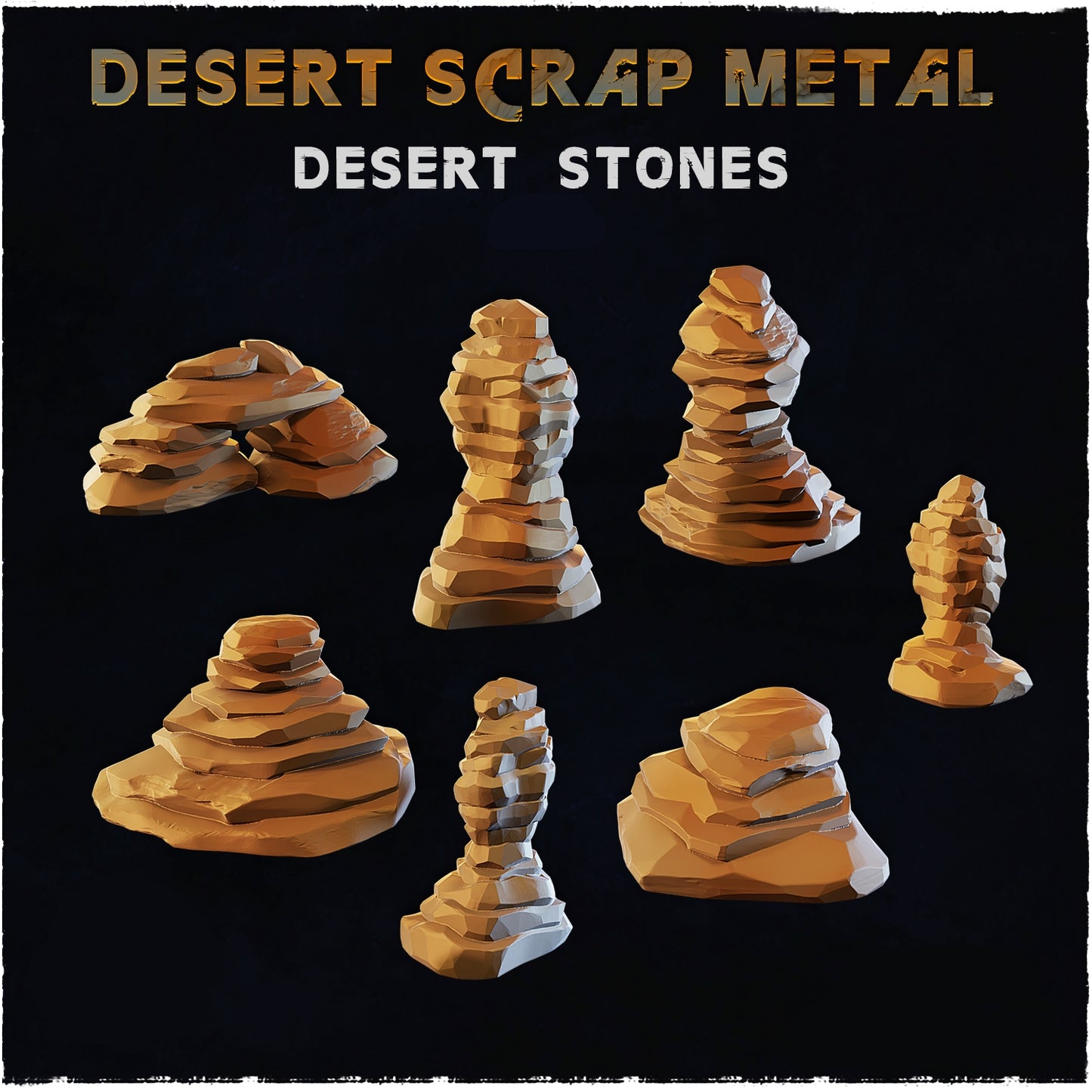 Desert Scrap Metal Desert Stone Basing Bits