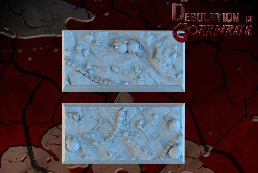 Hellscape Square Resin Bases