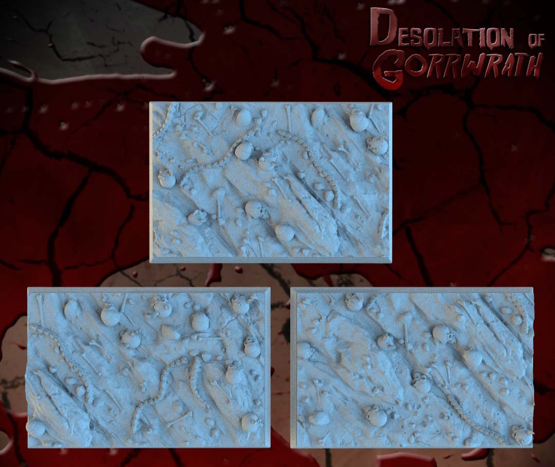 Hellscape Square Resin Bases