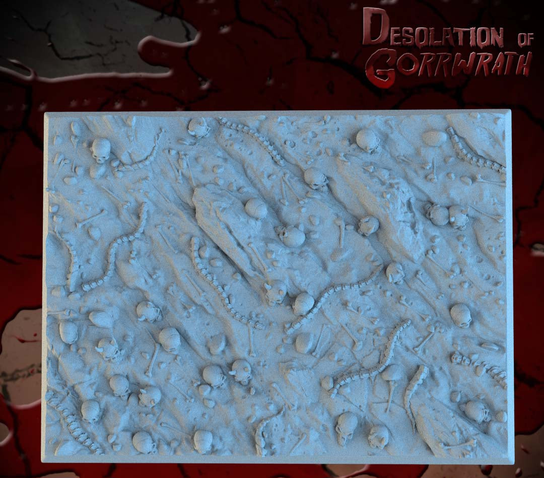 Hellscape Square Resin Bases