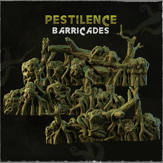 Barricades de Wargaming en résine de peste