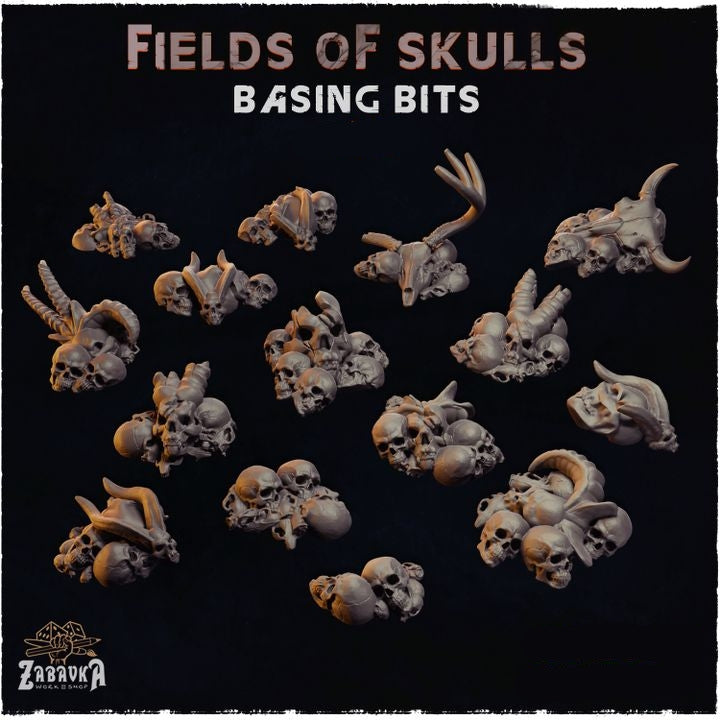 Field of Skulls Bone Pile Basing Bits