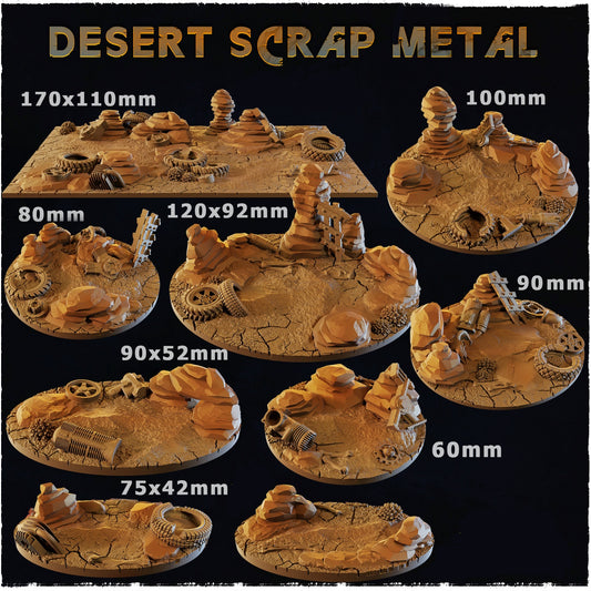 Desert Scrap Metal Base Toppers