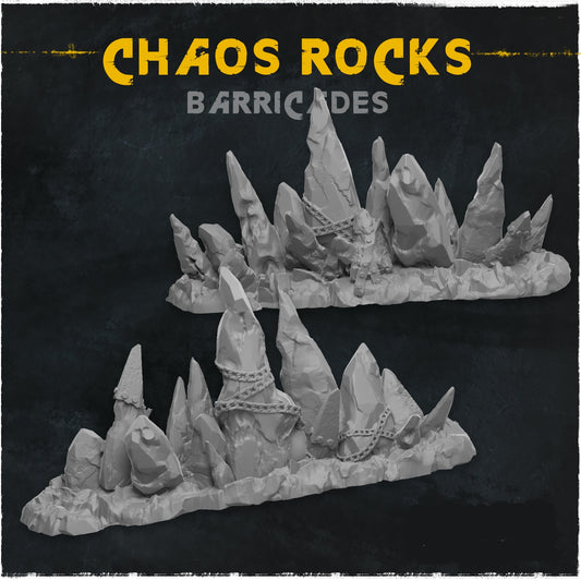 Chaos Rocks Resin Wargaming Barricades
