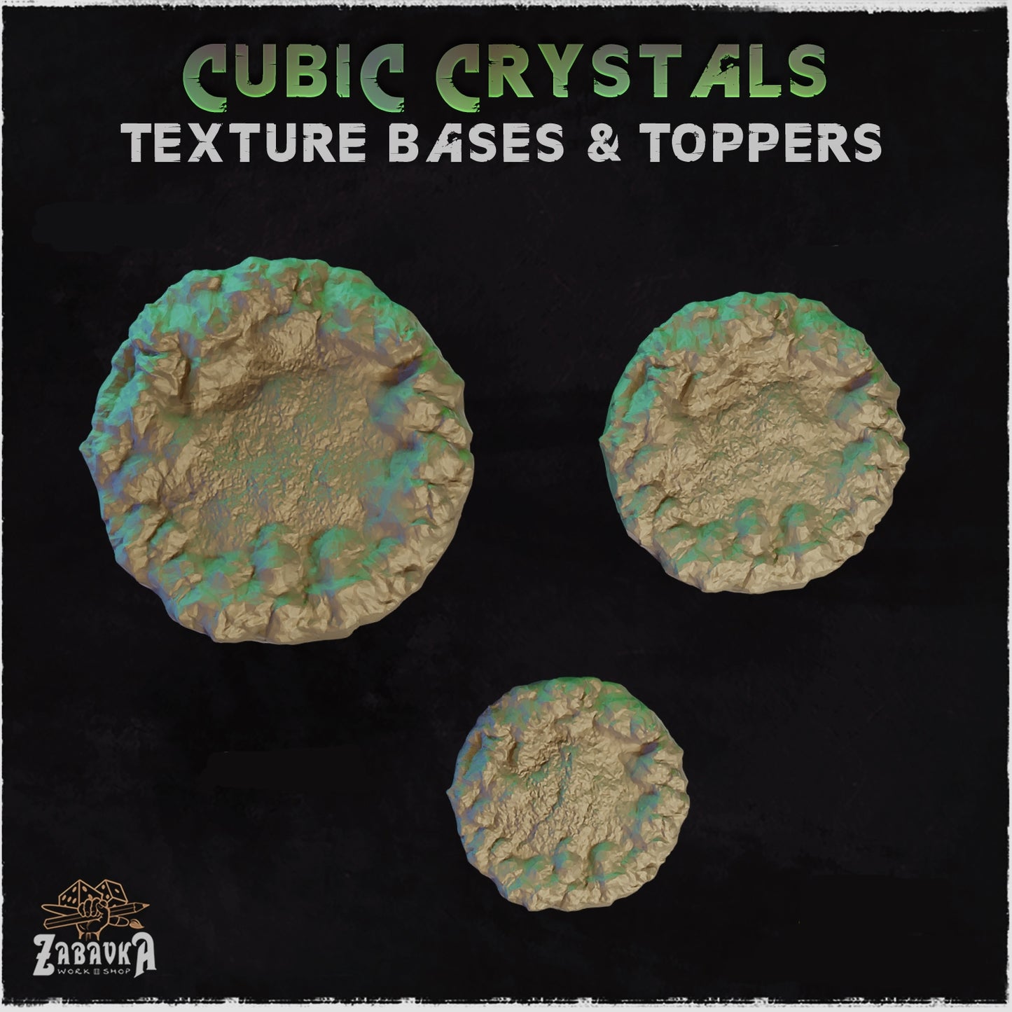 Cubic Crystals Base Toppers