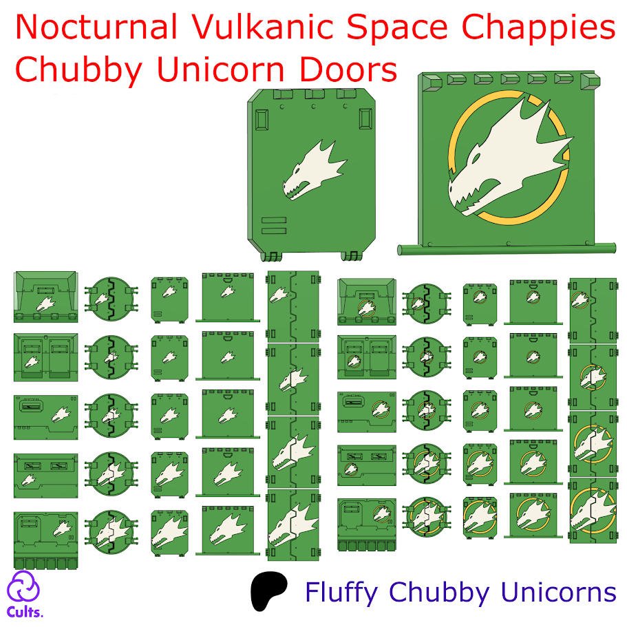 The Chubby Unicorn Doors