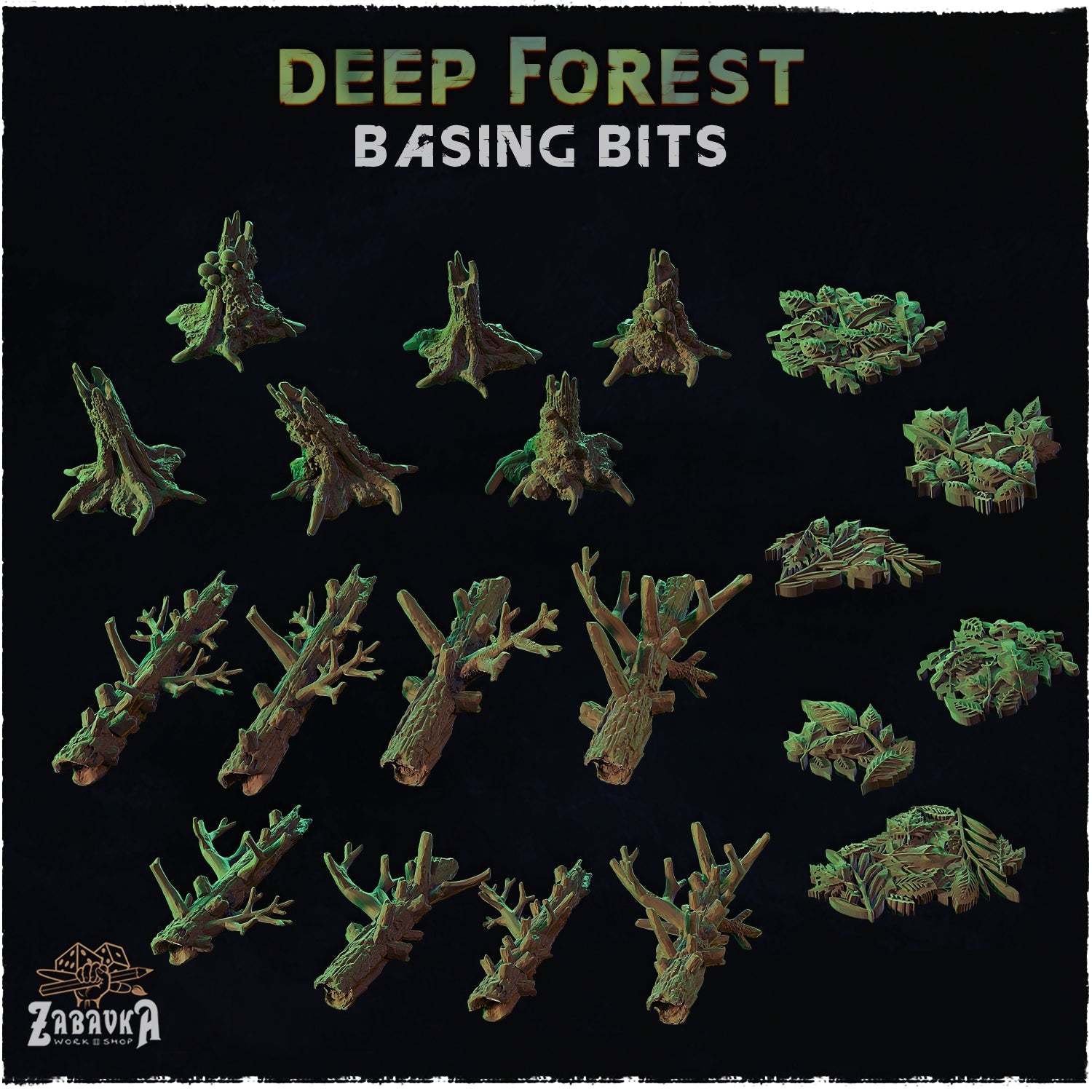 Deep Forest Forest Floor Basing Bits – 3D and Geek