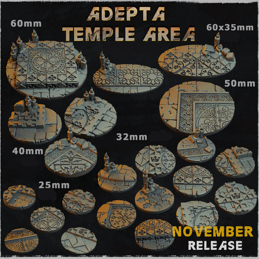 Adepta Temple Area Base Toppers