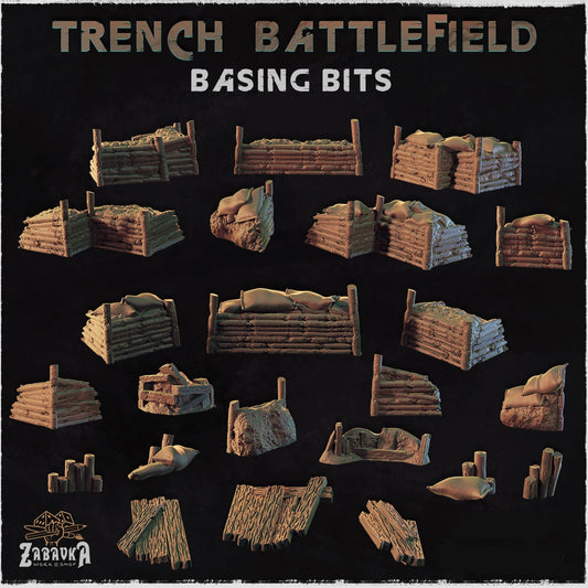 Trench Battlefield Trench Barricades Basing Bits