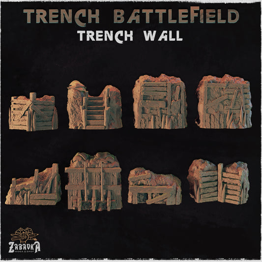Trench Battlefield Trench Walls Basing Bits