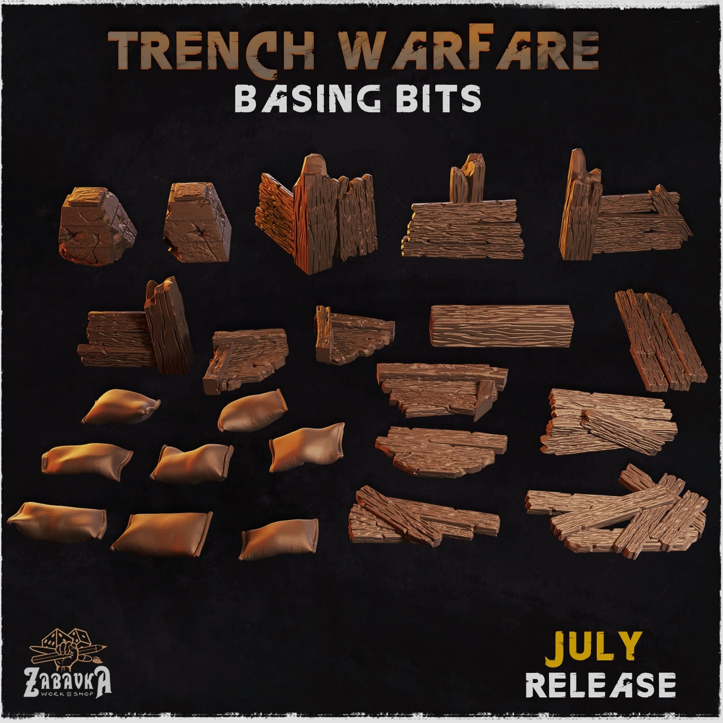 Trench Warfare Miscellaneous Ruin Basing Bits
