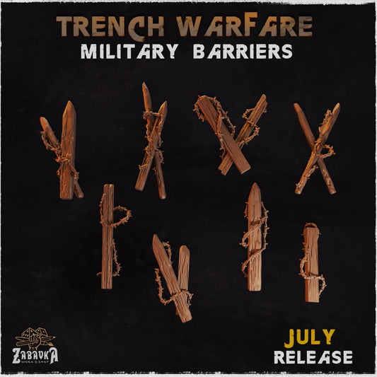 Trench Warfare Military Barriers Basing Bits