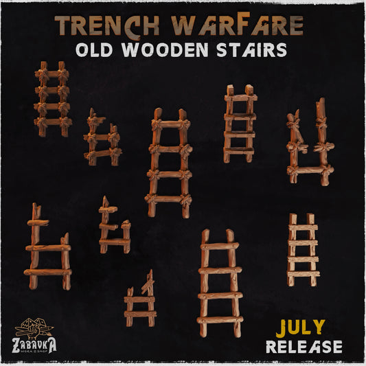 Trench Warfare Wooden Ladder Basing Bits