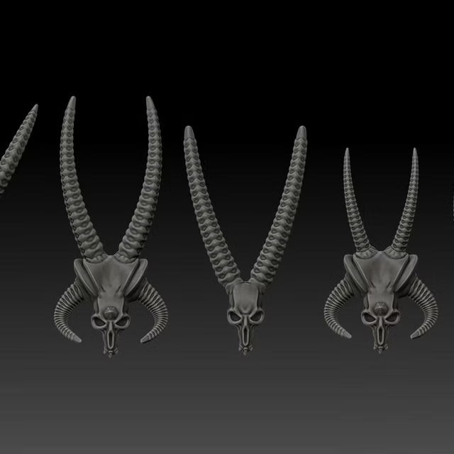 Horned Skulls Basing Bits
