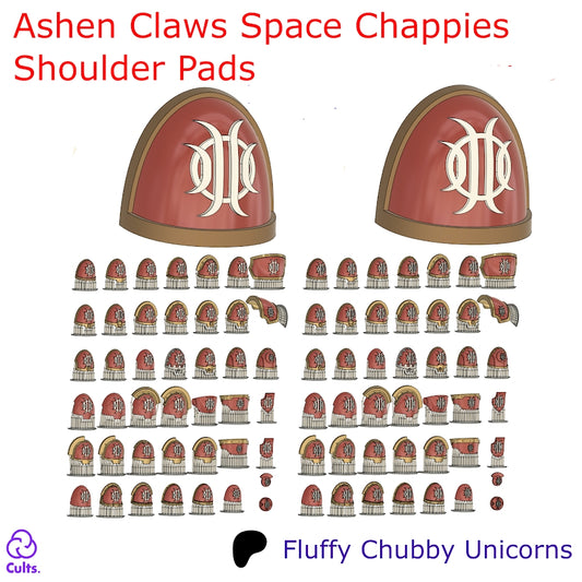 Ashen Claws Space Chappies Shoulder Pads Compatible with Ashen Claws