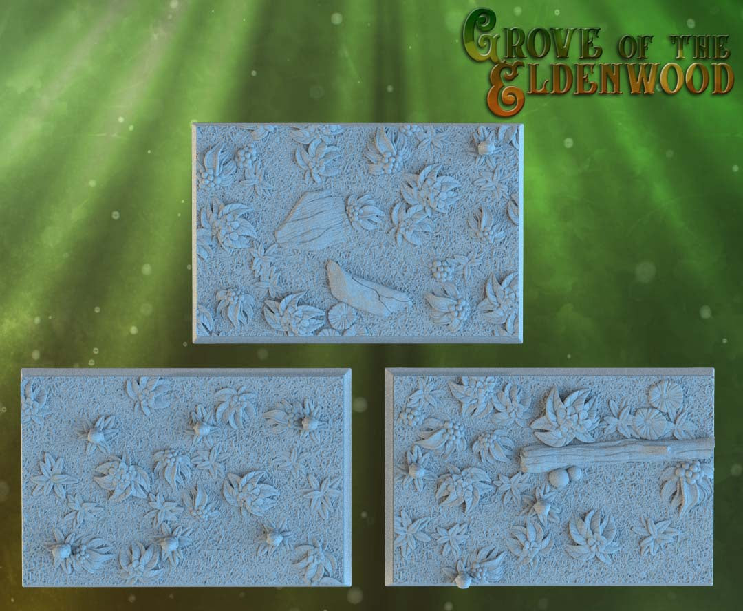 Forest Square Resin Bases