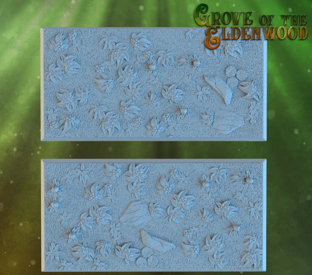 Forest Square Resin Bases
