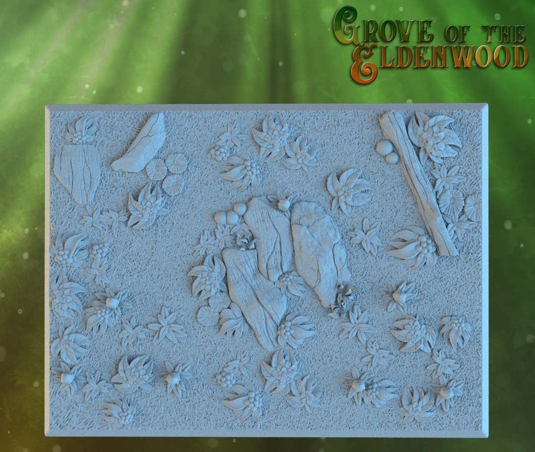 Forest Square Resin Bases