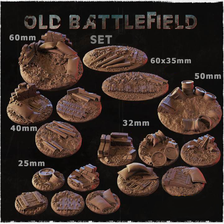 Old Battlefield Base Toppers