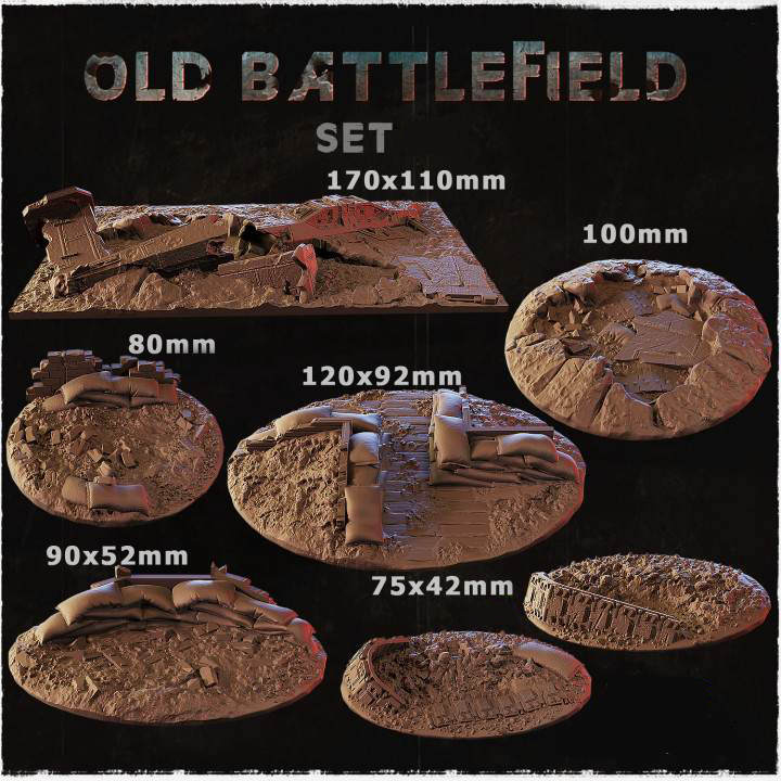 Old Battlefield Base Toppers