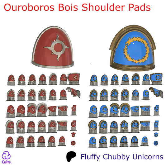 Ouroboros Bois Space Chappies Shoulder Pads Compatible with Thousand Sons