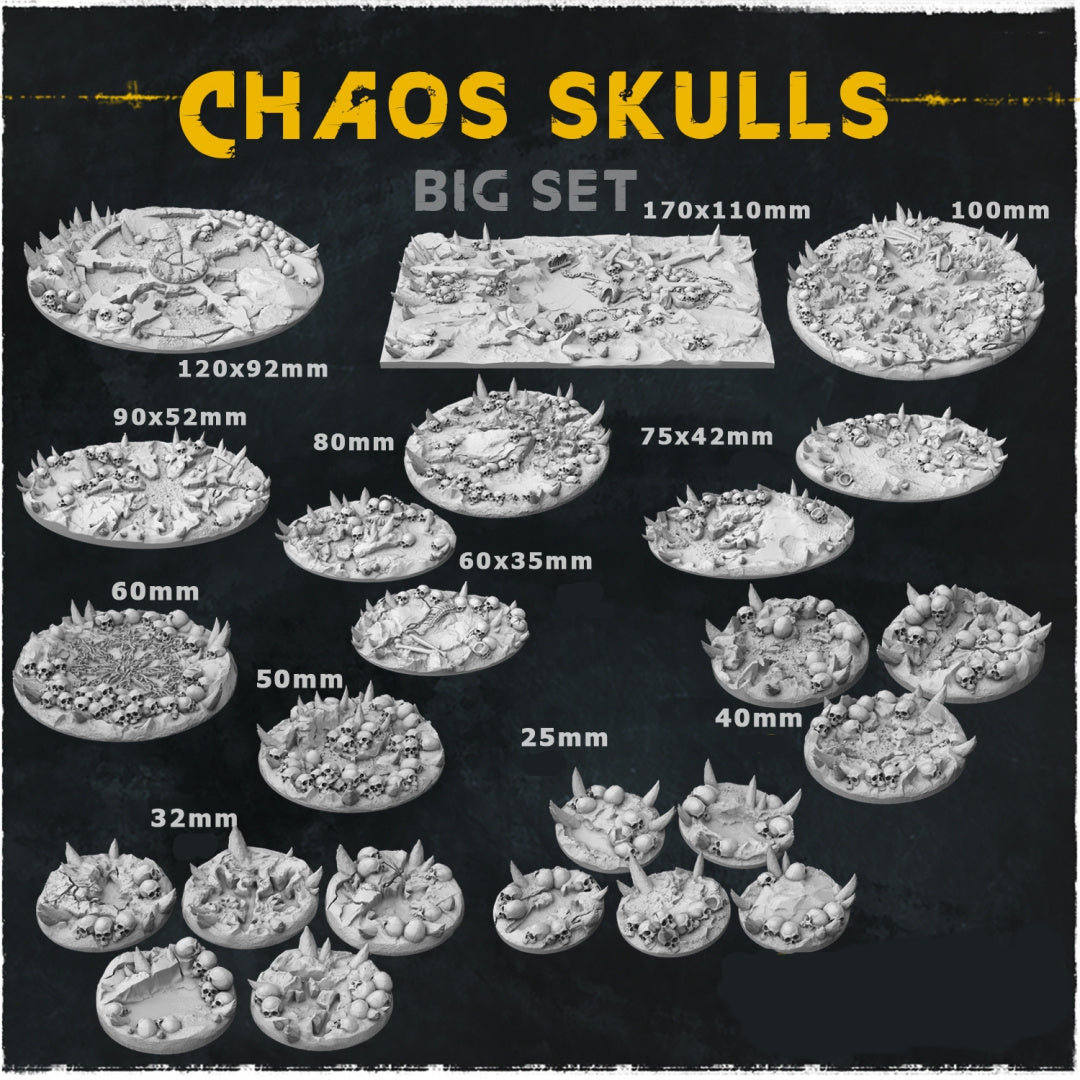 Chaos Skulls Base Toppers