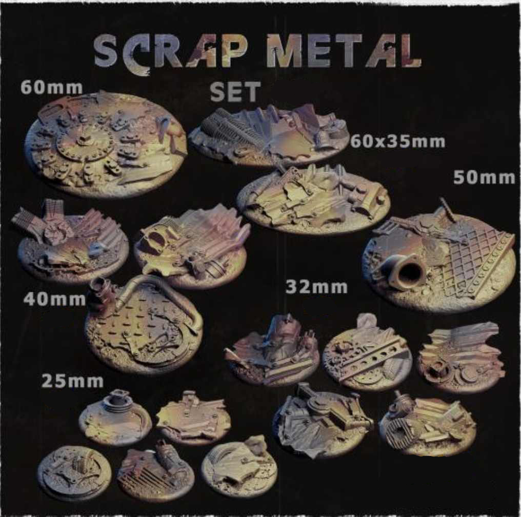 Scrap Metal Base Toppers