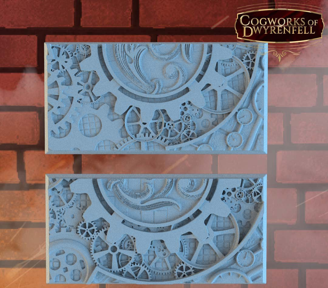 Steam Punk Square Resin Bases