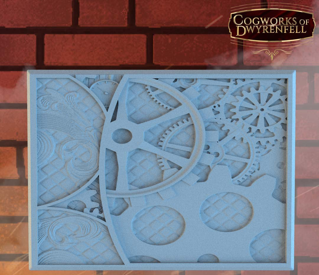 Steam Punk Square Resin Bases